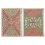 O.P. Lodmell, Stamp Collages (a pair of double-sided works)