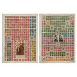 O.P. Lodmell, Stamp Collages (a pair of double-sided works)