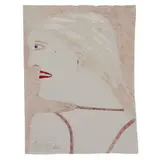 Lee Godie, A Lithograph (Female Profile)