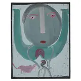 Mose Tolliver, Erotic Scene with Woman, Man and Animal
