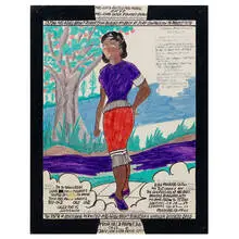 Royal Robertson, Mrs-Lucy-Hated Mrs Adell (double-sided), 1990