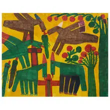 Willie White, Birds, Alligators, Horses and Apple Trees, 1987