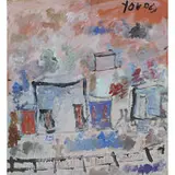 Purvis Young, House near Railroad Tracks, 1997