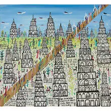Howard Finster, Castles of the Angels, #6,690, 1987