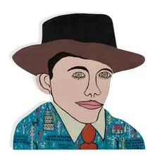 Howard Finster, Hank Williams, The Singing Star, #8,152, 1988