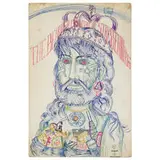 Lee Groban, Design for Sundog Summit Album Cover (The Bearded Countess of Strassenburg), c. 1970