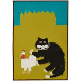 Cat and Chicken by "JT "Jake" McCord"@en, sold Aug 2021