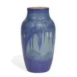 Spanish Moss and Moon earthenware landscape vase by Sadie Irvine for Newcomb College Pottery, sold Jun 2021
