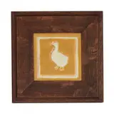 Grueby & The C. Pardee Works, tile decorated with a white duck