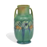 Baneda vase, shape number 594- by Roseville Pottery, sold Jun 2021