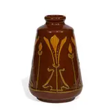 Crocus earthenware vase by Roseville Pottery, sold Jun 2021