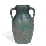 Carnelian II earthenware vase by Roseville Pottery, sold Jun 2021