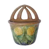 Sunflower wall pocket by Roseville Pottery, sold Jun 2021