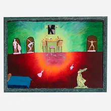 Hollis Sigler, She was Shattered and Disillusioned, 1981, oil on canvas in artist's frame
