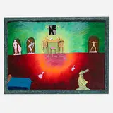 Hollis Sigler, She was Shattered and Disillusioned, 1981, oil on canvas in artist's frame