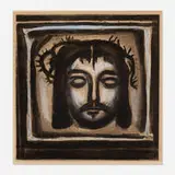Georges Rouault, Et Véronique au tendre lin passe encore sur le chemin (from the Miserere portfolio), etching and aquatint on paper