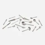 Hans Hansen, Ripples silverware, c. 1935, sterling silver