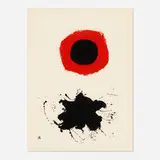Adolph Gottlieb, Red Halo - White Ground