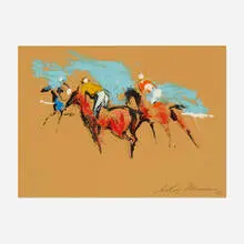Untitled by LeRoy Neiman, 1958, oil and ink on paper, sold Jan 2019