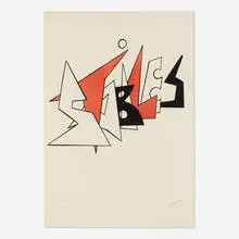 Alexander Calder, Stabiles, 1962, lithograph on paper