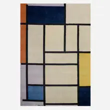 Composition with Red, Yellow and Blue carpet by Piet Mondrian, 1921 / 1988, machine-woven wool, sold Jan 2019
