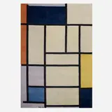 Composition with Red, Yellow and Blue carpet by Piet Mondrian, 1921 / 1988, machine-woven wool, sold Jan 2019