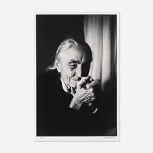 Dan Budnik, Georgia O'Keeffe After Supper, gelatin silver print