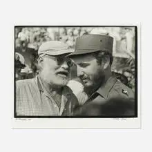 Con Hemingway by Osvaldo Salas, gelatin silver print, sold Jan 2019