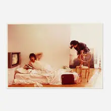 Untitled (Mick Jagger, Just Another Night cover) by Erica Lennard, 1985, c-print, sold Jan 2019