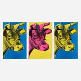 Andy Warhol, Cow Wallpaper shopping bags, 1966 / 1989, offset lithograph on paper, nylon cord