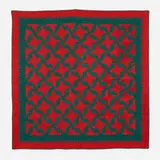 Mennonite, Drunkard's Path quilt, c. 1890, fabric