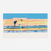 Window Washer, Glasshouse by James Rosenquist, 1979, color etching with aquatint on paper, sold Jan 2019