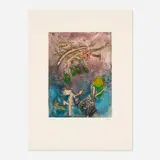 Roberto Sebastian Matta, two works from the Centre Noeunds portfolio, 1974, aquatint on paper