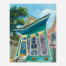 James Michalopoulos, Green Figaro, 1993, oil on canvas