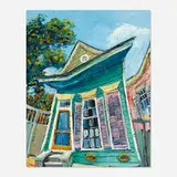 James Michalopoulos, Green Figaro, 1993, oil on canvas