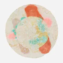Glyph #1 by Sam Gilliam, 1975, mixed media on cast paper, sold Jan 2019
