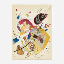 Untitled by Wassily Kandinsky, 1923, lithograph on paper, sold Jan 2019