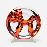 Jeff Koons, Balloon Dog (Orange), 1995, hand-glazed porcelain