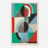 Icône by Sonia Delaunay, 1967, lithograph on paper, sold Jan 2019