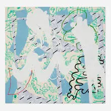 Trudy Benson, Three, 2014, oil, acrylic and spray paint on canvas