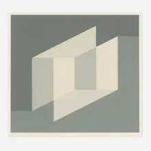 Never Before A (from the Never Before portfolio) by Josef Albers, 1975, screenprint on paper, sold Jan 2019