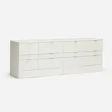 Stanley Tigerman and Margaret McCurry, Custom cabinet from the Neisser Condominium, 1997, corian, lacquered MDF and wood, aluminum