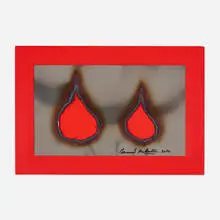 Fer Brûlé by Bernard Aubertin, 2010, chrome-plated steel, lacquered wood, sold Jan 2019