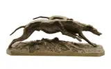 Christopher Fratin, Untitled, a bronze group of a pair of greyhounds