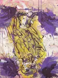 Georg Baselitz, Hinterglasvogel II, 1997, Öl auf Leinwand