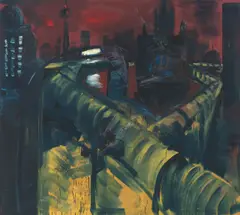 Rainer Fetting, Mauer am Südstern, 1988, Öl auf Leinwand
