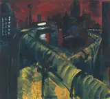 Rainer Fetting, Mauer am Südstern, 1988, Öl auf Leinwand