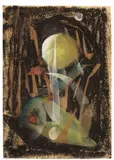 Fritz Winter, Triebkräfte der Erde, 1944, Öl und Monotypie auf dünnem, halbtransparentem Papier