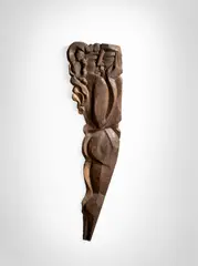 Conrad Felixmüller, Liebespaar“ (Conrad und Londa Felixmüller), 1923, Eichenholz