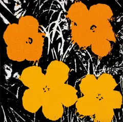 Flowers by Andy Warhol, 1964, Acryl und Serigraphie auf Leinwand, sold Nov 2015